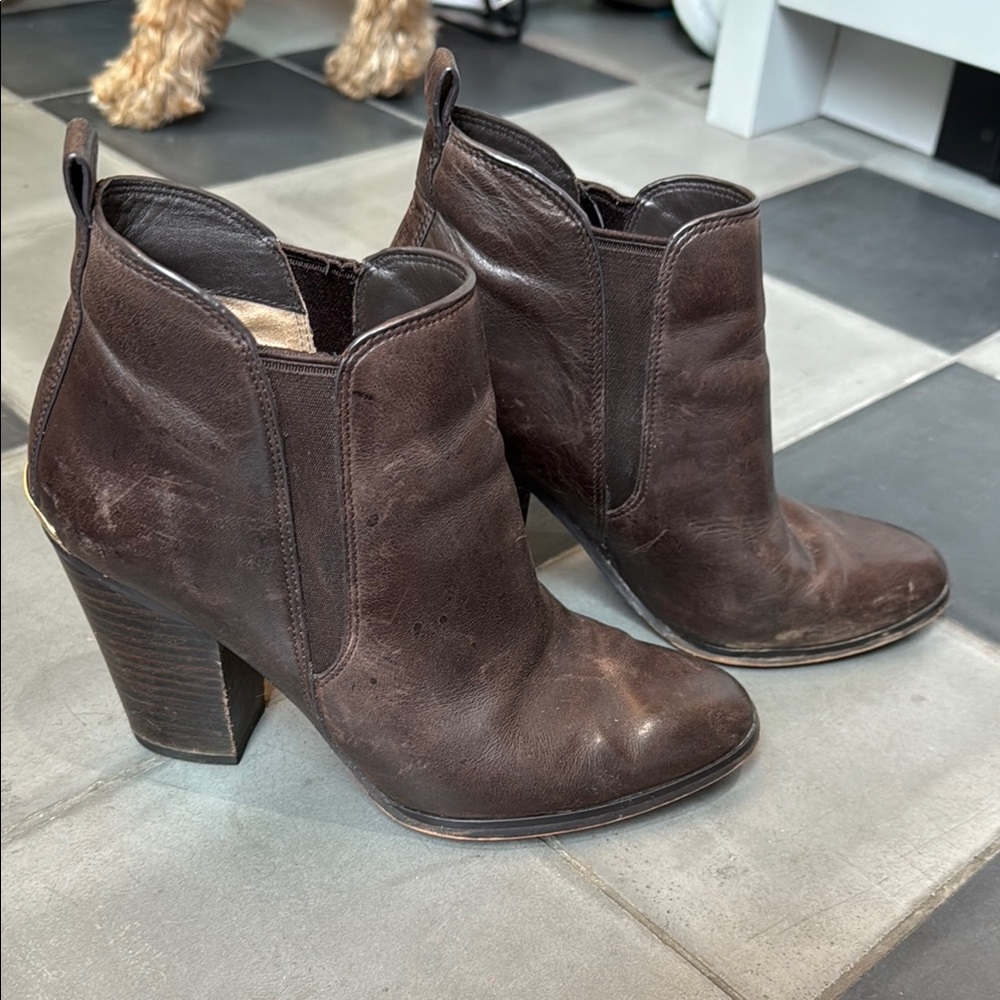 Michael Kors Dark Brown Ankle Booties